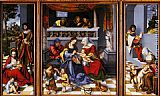 Holy Canvas Paintings - Altar Of The Holy Family (Torgau Altar)